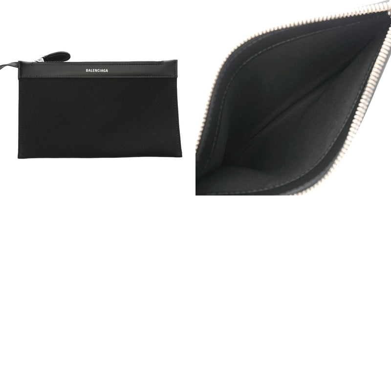 BALENCIAGA バレンシアガ ネイビーカバス S ブラック 339933 レディース キャンバス レザー ハンドバッグ 新同 中古 銀蔵