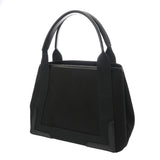 BALENCIAGA バレンシアガ ネイビーカバス S ブラック 339933 レディース キャンバス レザー ハンドバッグ 新同 中古 銀蔵