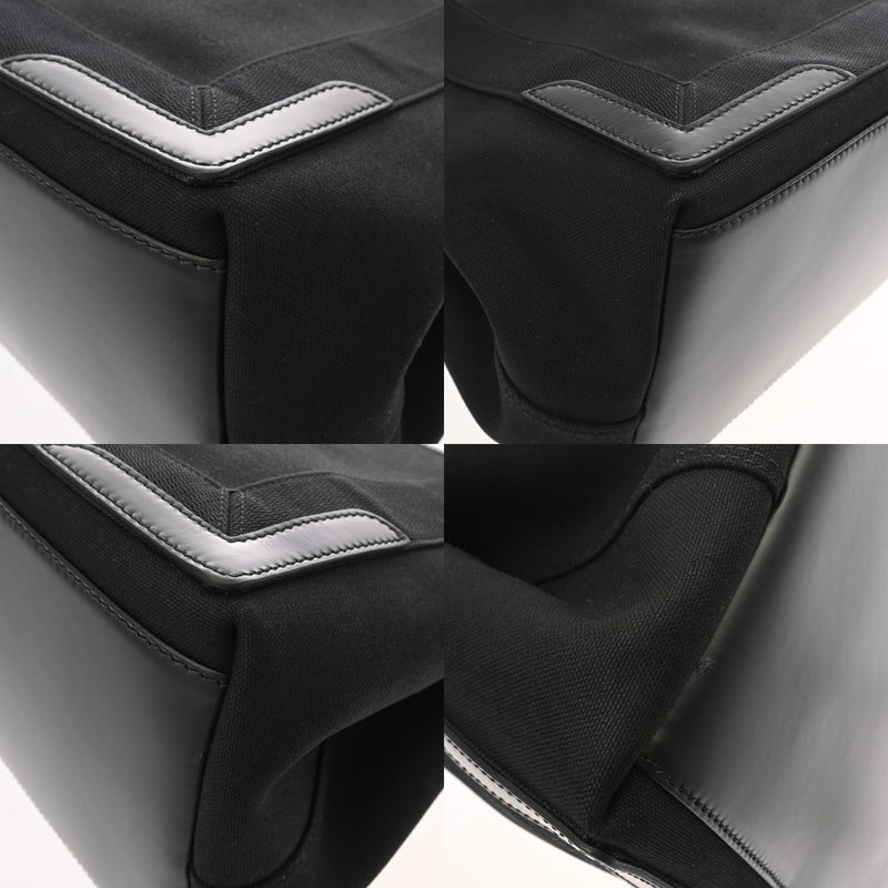 BALENCIAGA バレンシアガ ネイビーカバス S ブラック 339933 レディース キャンバス レザー ハンドバッグ 新同 中古 銀蔵