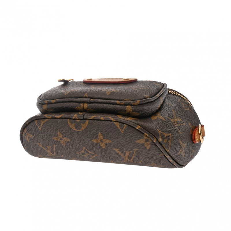 LOUIS VUITTON ルイヴィトン モノグラム ミニバムバッグ ブラウン M82335 レディース モノグラムキャンバス ショルダーバッグ 新同 中古 銀蔵