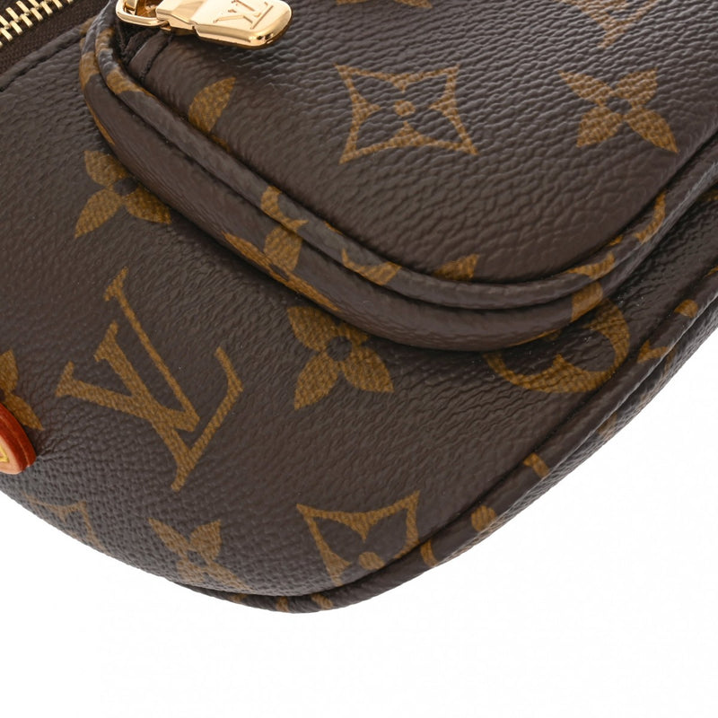 LOUIS VUITTON ルイヴィトン モノグラム ミニバムバッグ ブラウン M82335 レディース モノグラムキャンバス ショルダーバッグ 新同 中古 銀蔵
