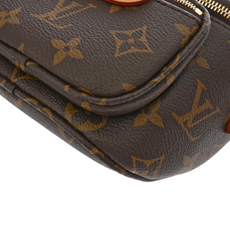 LOUIS VUITTON ルイヴィトン モノグラム ミニバムバッグ ブラウン M82335 レディース モノグラムキャンバス ショルダーバッグ 新同 中古 銀蔵