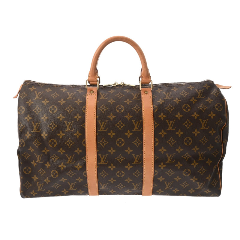 LOUIS VUITTON ルイヴィトン モノグラム キーポル 50 ブラウン M41426 ユニセックス モノグラムキャンバス ボストンバッグ Bランク 中古 銀蔵