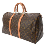 LOUIS VUITTON ルイヴィトン モノグラム キーポル 50 ブラウン M41426 ユニセックス モノグラムキャンバス ボストンバッグ Bランク 中古 銀蔵