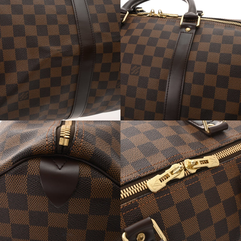 LOUIS VUITTON ルイヴィトン ダミエ キーポル50 ブラウン N41427 ユニセックス ダミエキャンバス ボストンバッグ ABランク 中古 銀蔵