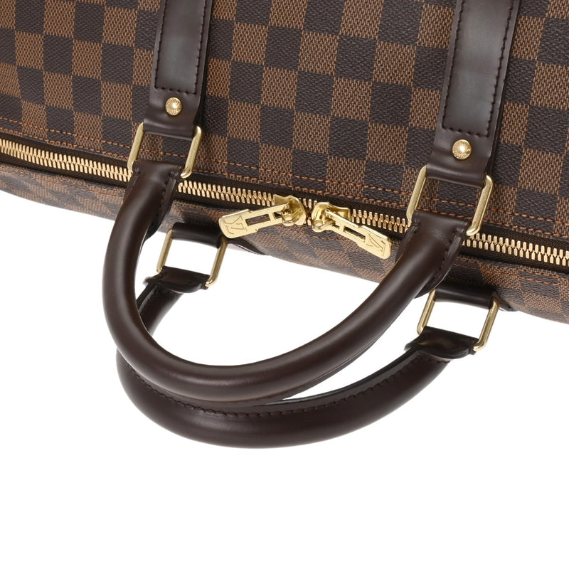 LOUIS VUITTON ルイヴィトン ダミエ キーポル50 ブラウン N41427 ユニセックス ダミエキャンバス ボストンバッグ ABランク 中古 銀蔵