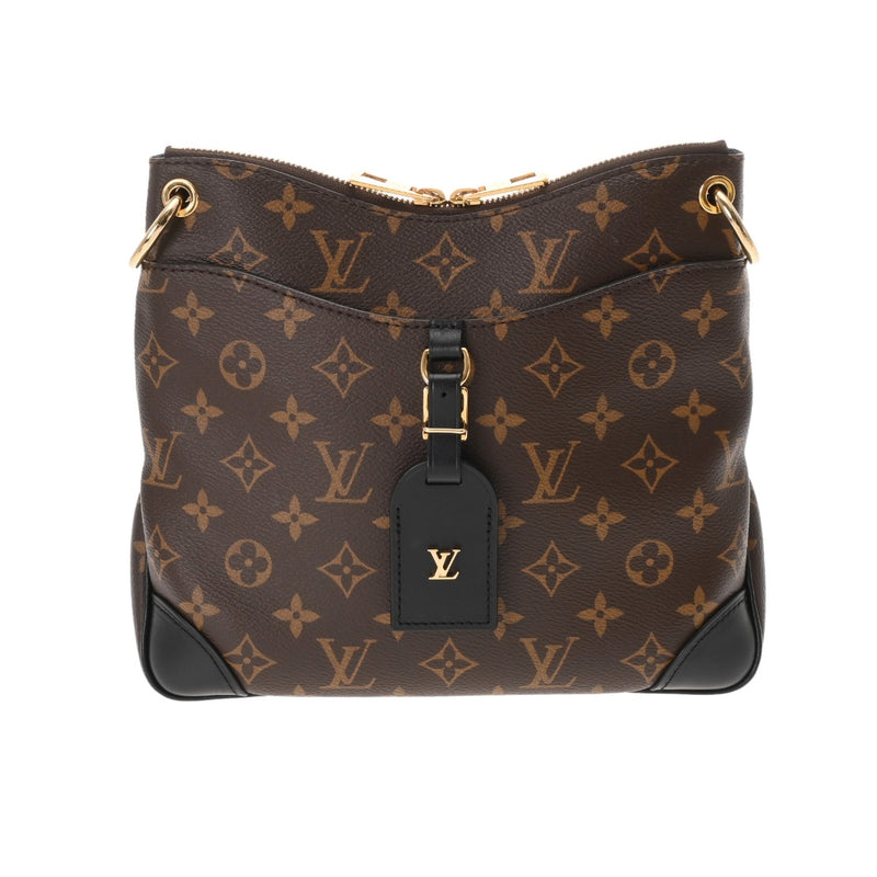 LOUIS VUITTON ルイヴィトン モノグラム オデオン NM PM ブラウン/ノワール M45353 レディース モノグラムキャンバス ショルダーバッグ Aランク 中古 銀蔵