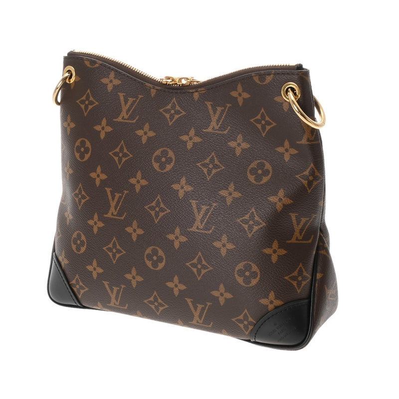 LOUIS VUITTON ルイヴィトン モノグラム オデオン NM PM ブラウン/ノワール M45353 レディース モノグラムキャンバス ショルダーバッグ Aランク 中古 銀蔵