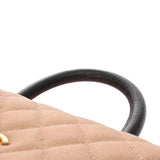 CHANEL シャネル マトラッセ トップハンドル XS 2WAY ベージュ/ボルドー A92990 レディース キャビアスキン/リザード ハンドバッグ Aランク 中古 銀蔵