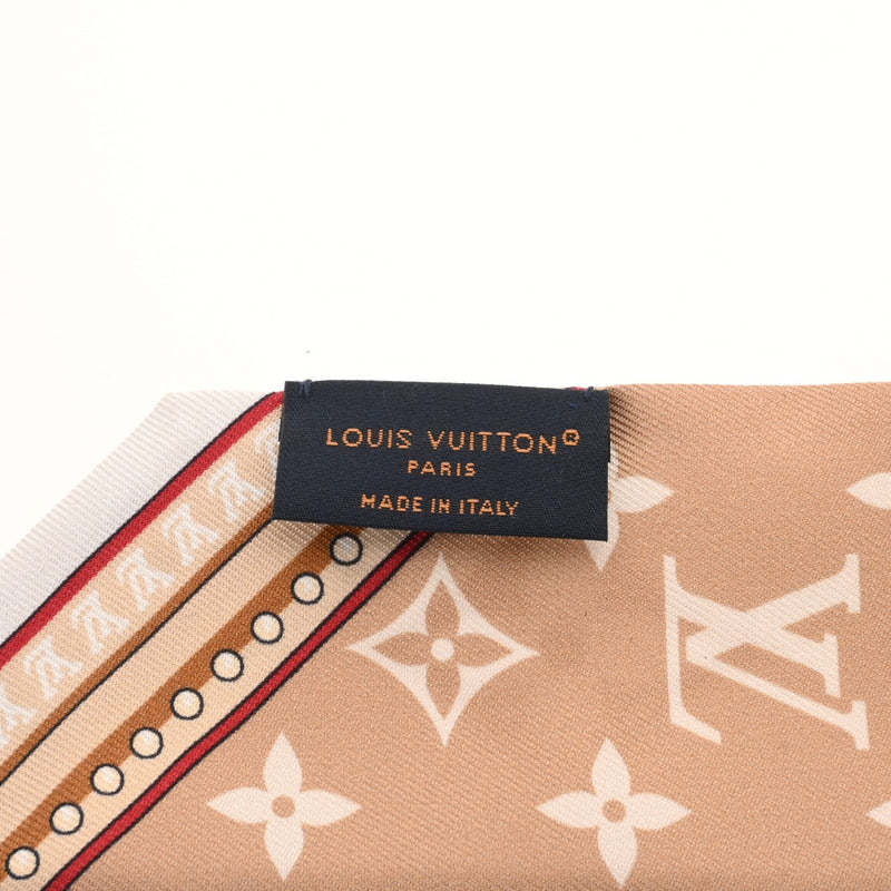 LOUIS VUITTON ルイヴィトン バンドーBB アルティメット ベージュ M77777 レディース シルク100％ スカーフ ABランク 中古 銀蔵