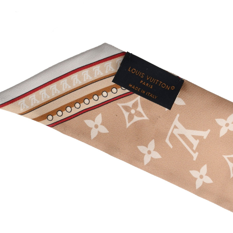 LOUIS VUITTON ルイヴィトン バンドーBB アルティメット ベージュ M77777 レディース シルク100％ スカーフ ABランク 中古 銀蔵