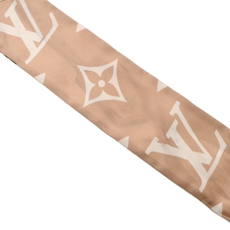 LOUIS VUITTON ルイヴィトン バンドーBB アルティメット ベージュ M77777 レディース シルク100％ スカーフ ABランク 中古 銀蔵