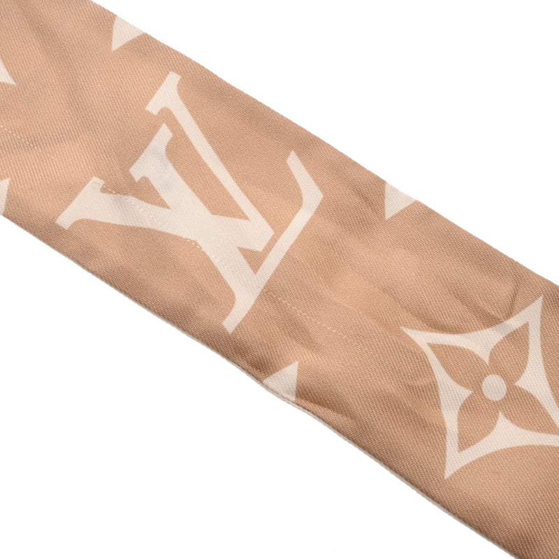 LOUIS VUITTON ルイヴィトン バンドーBB アルティメット ベージュ M77777 レディース シルク100％ スカーフ ABランク 中古 銀蔵