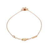 VAN CLEEF & ARPELS ヴァンクリーフ＆アーペル フリヴォル ミニ ルビー VCARP7S900 レディース K18ピンクゴールド PG ブレスレット Aランク 中古 銀蔵
