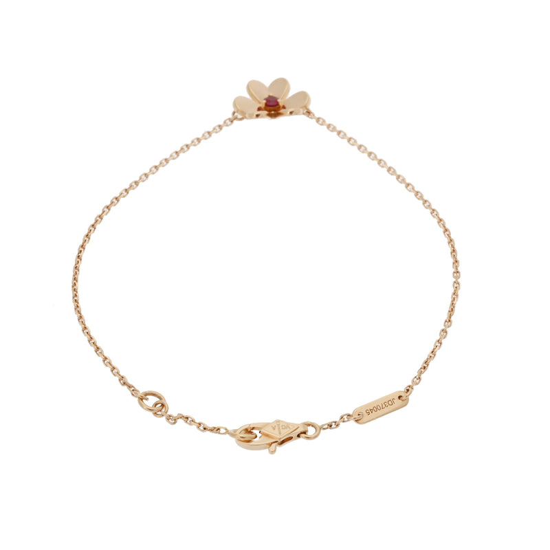 VAN CLEEF & ARPELS ヴァンクリーフ＆アーペル フリヴォル ミニ ルビー VCARP7S900 レディース K18ピンクゴールド ブレスレット Aランク 中古 銀蔵