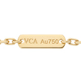 VAN CLEEF & ARPELS ヴァンクリーフ＆アーペル マジックアルハンブラ ロング マラカイト レディース K18イエローゴールド ネックレス Aランク 中古 銀蔵