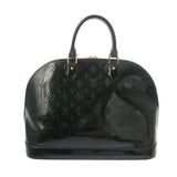 LOUIS VUITTON ルイヴィトン モノグラムヴェルニ アルマ GM ブルーニュイ M93682 レディース モノグラムヴェルニ ハンドバッグ Bランク 中古 銀蔵