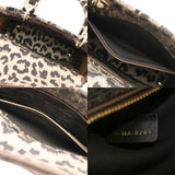 CHRISTIAN DIOR クリスチャンディオール LADY D-LITE ミディアムバッグ 2WAY レオパート レディース ベルベット ハンドバッグ Aランク 中古 銀蔵