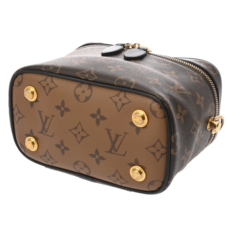 LOUIS VUITTON ルイヴィトン モノグラムリバース ヴァニティ NV PM 2WAY チェーンショルダー 旧型 ブラウン M45165 レディース モノグラムキャンバス ハンドバッグ ABランク 中古 銀蔵