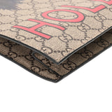 GUCCI グッチ GGスプリーム ウルフプリント ベージュ 450950 メンズ キャンバス レザー トートバッグ ABランク 中古 銀蔵