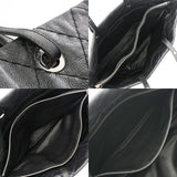 CHANEL シャネル オンザロード ブラック レディース レザー トートバッグ Bランク 中古 銀蔵