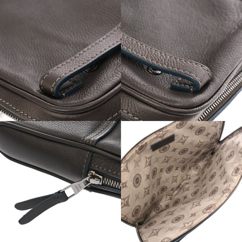 LOUIS VUITTON ルイヴィトン ポルト オーディナチュール 08年メンズコレクション マロン M95777 メンズ レザー クラッチバッグ ABランク 中古 銀蔵
