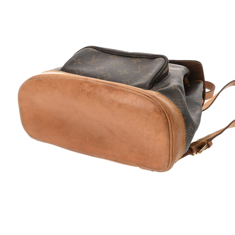 LOUIS VUITTON ルイヴィトン モノグラム モンスリ MM ブラウン M51136 レディース モノグラムキャンバス リュック・デイパック Bランク 中古 銀蔵