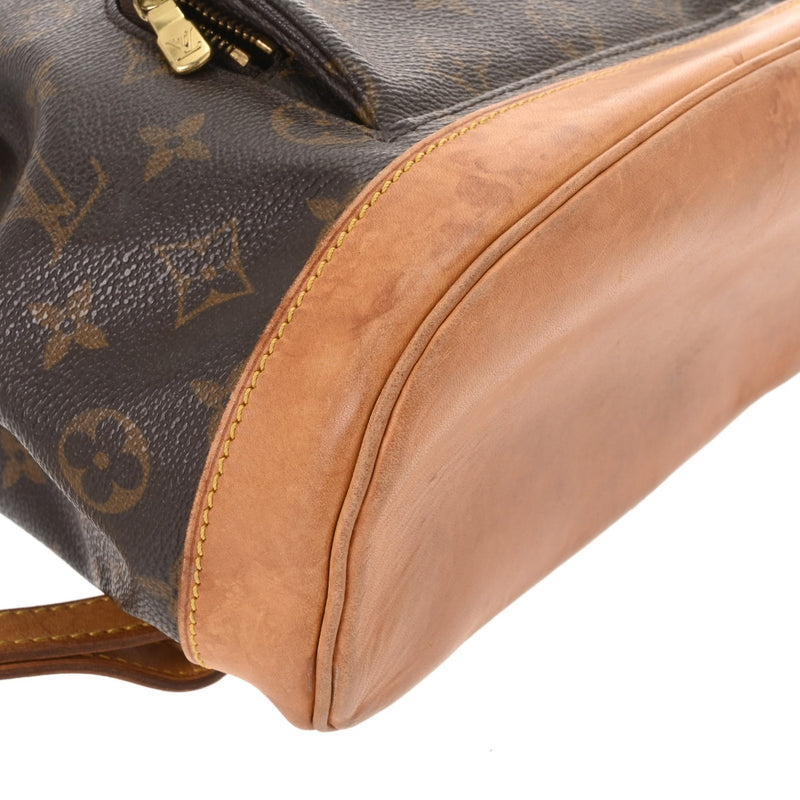 LOUIS VUITTON ルイヴィトン モノグラム モンスリ MM ブラウン M51136 レディース モノグラムキャンバス リュック・デイパック Bランク 中古 銀蔵