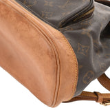 LOUIS VUITTON ルイヴィトン モノグラム モンスリ MM ブラウン M51136 レディース モノグラムキャンバス リュック・デイパック Bランク 中古 銀蔵