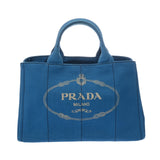 PRADA プラダ カナパ 2WAY ハンドバッグ ブルー BN2642 レディース キャンバス ハンドバッグ ABランク 中古 銀蔵