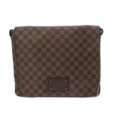 LOUIS VUITTON ルイヴィトン ダミエ ブルックリン MM ブラウン N51211 ユニセックス ダミエキャンバス ショルダーバッグ Bランク 中古 銀蔵
