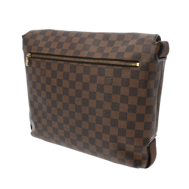 LOUIS VUITTON ルイヴィトン ダミエ ブルックリン MM ブラウン N51211 ユニセックス ダミエキャンバス ショルダーバッグ Bランク 中古 銀蔵