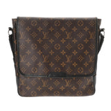 LOUIS VUITTON ルイヴィトン モノグラム マカサー バス MM ブラウン M56715 メンズ モノグラムキャンバス ショルダーバッグ Bランク 中古 銀蔵