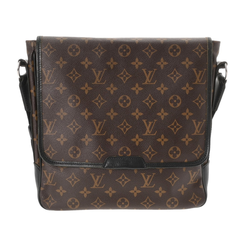 LOUIS VUITTON ルイヴィトン モノグラム マカサー バス MM ブラウン M56715 メンズ モノグラムキャンバス ショルダーバッグ Bランク 中古 銀蔵