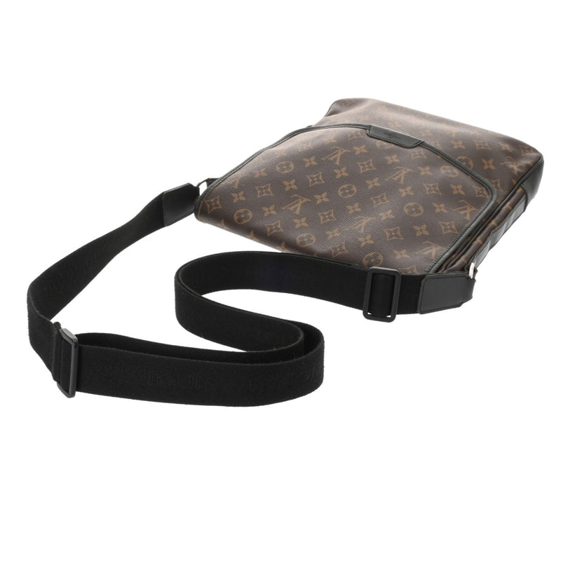 LOUIS VUITTON ルイヴィトン モノグラム マカサー バス MM ブラウン M56715 メンズ モノグラムキャンバス ショルダーバッグ Bランク 中古 銀蔵