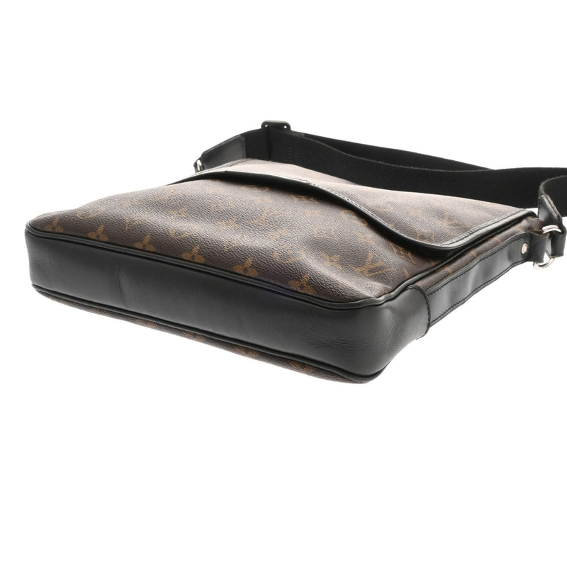 LOUIS VUITTON ルイヴィトン モノグラム マカサー バス MM ブラウン M56715 メンズ モノグラムキャンバス ショルダーバッグ Bランク 中古 銀蔵