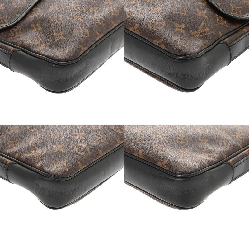 LOUIS VUITTON ルイヴィトン モノグラム マカサー バス MM ブラウン M56715 メンズ モノグラムキャンバス ショルダーバッグ Bランク 中古 銀蔵