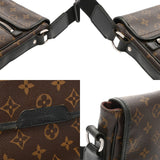 LOUIS VUITTON ルイヴィトン モノグラム マカサー バス MM ブラウン M56715 メンズ モノグラムキャンバス ショルダーバッグ Bランク 中古 銀蔵