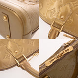 LOUIS VUITTON ルイヴィトン モノグラムヴェルニ アルマ PM ベージュプードル M91751 レディース モノグラムヴェルニ ハンドバッグ Bランク 中古 銀蔵