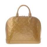 LOUIS VUITTON ルイヴィトン モノグラムヴェルニ アルマ PM ベージュプードル M91751 レディース モノグラムヴェルニ ハンドバッグ Bランク 中古 銀蔵