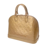 LOUIS VUITTON ルイヴィトン モノグラムヴェルニ アルマ PM ベージュプードル M91751 レディース モノグラムヴェルニ ハンドバッグ Bランク 中古 銀蔵