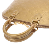 LOUIS VUITTON ルイヴィトン モノグラムヴェルニ アルマ PM ベージュプードル M91751 レディース モノグラムヴェルニ ハンドバッグ Bランク 中古 銀蔵