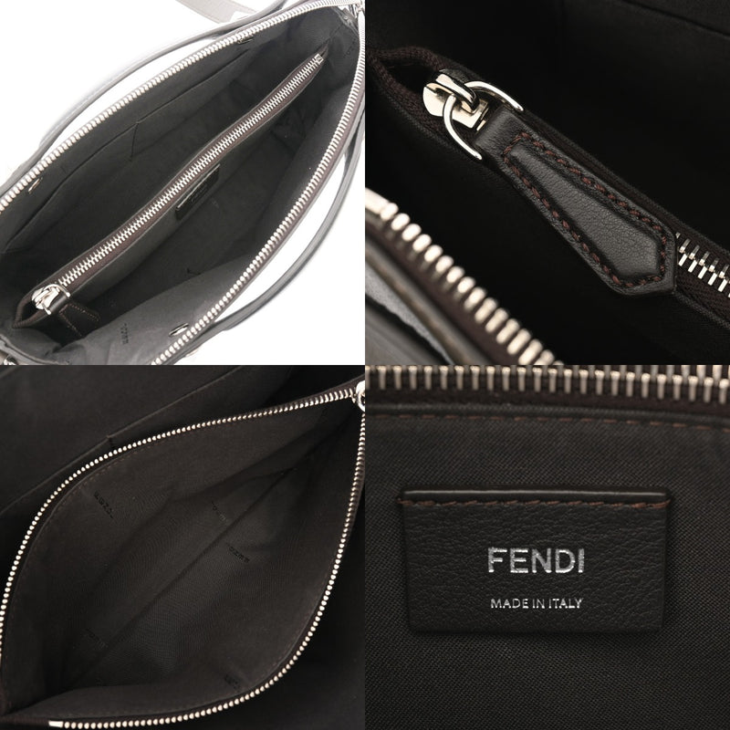 FENDI フェンディ バイザウェイ ミディアム グレージュ シルバー金具 8BL124 レディース カーフ ショルダーバッグ ABランク 中古 銀蔵