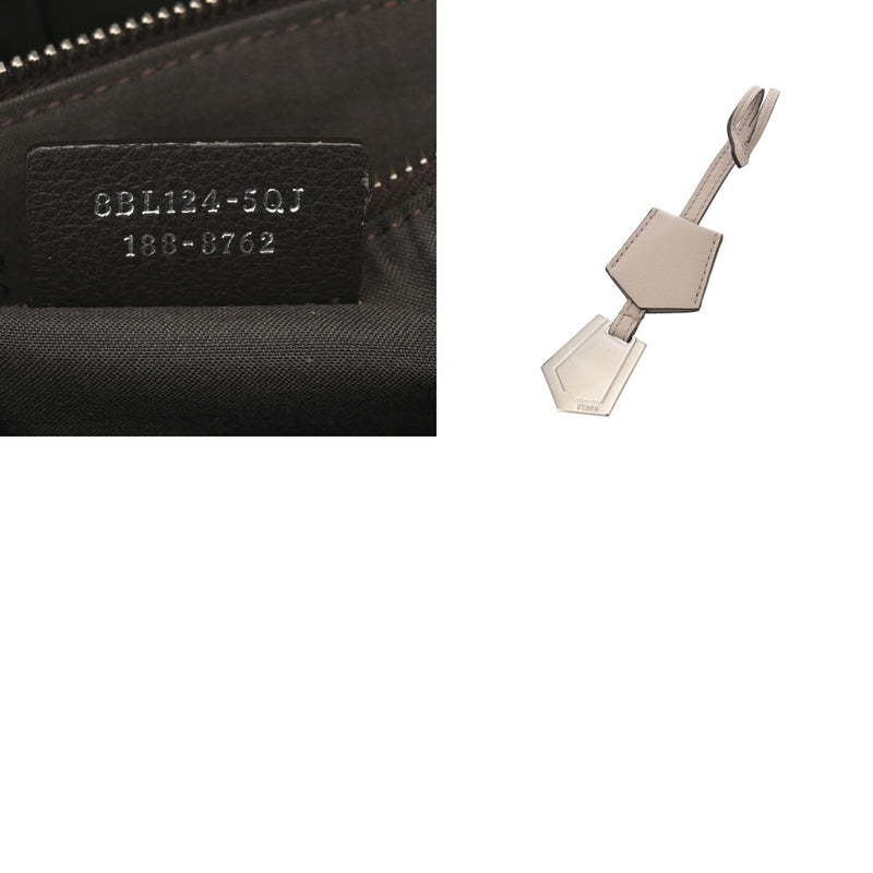 FENDI フェンディ バイザウェイ ミディアム グレージュ シルバー金具 8BL124 レディース カーフ ショルダーバッグ ABランク 中古 銀蔵