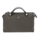 FENDI フェンディ バイザウェイ ミディアム グレージュ シルバー金具 8BL124 レディース カーフ ショルダーバッグ ABランク 中古 銀蔵
