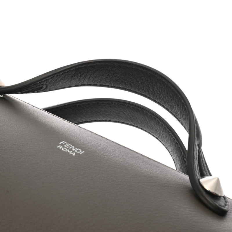 FENDI フェンディ バイザウェイ ミディアム グレージュ シルバー金具 8BL124 レディース カーフ ショルダーバッグ ABランク 中古 銀蔵