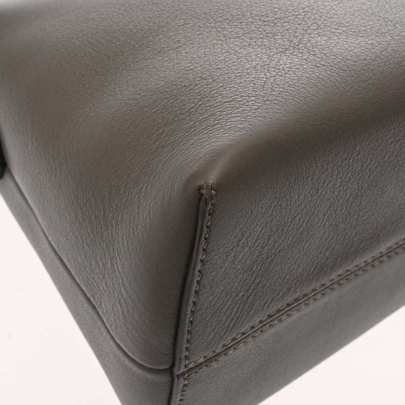 FENDI フェンディ バイザウェイ ミディアム グレージュ シルバー金具 8BL124 レディース カーフ ショルダーバッグ ABランク 中古 銀蔵