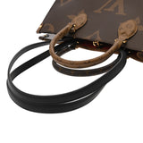 LOUIS VUITTON ルイヴィトン モノグラムリバース オンザゴー MM  ブラウン M45321 レディース モノグラムキャンバス ハンドバッグ Aランク 中古 銀蔵