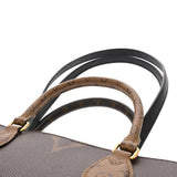 LOUIS VUITTON ルイヴィトン モノグラムリバース オンザゴー MM  ブラウン M45321 レディース モノグラムキャンバス ハンドバッグ Aランク 中古 銀蔵