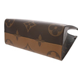 LOUIS VUITTON ルイヴィトン モノグラムリバース オンザゴー MM  ブラウン M45321 レディース モノグラムキャンバス ハンドバッグ Aランク 中古 銀蔵